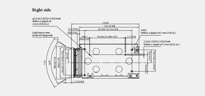 FCB-ER9500 Body size