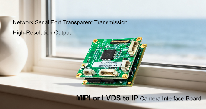 LVDS or MIPI to IP Network interface board