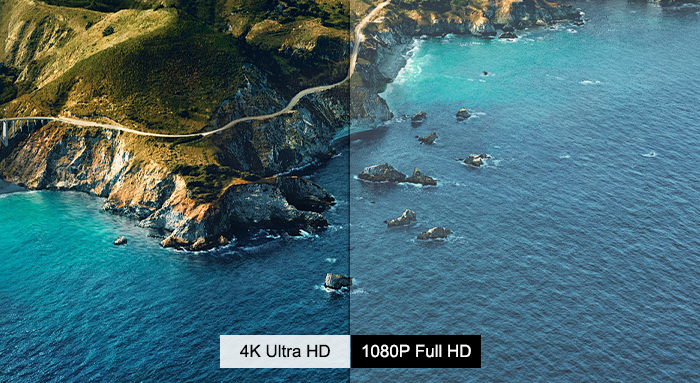 4K Ultra HD and 1080P Full HD